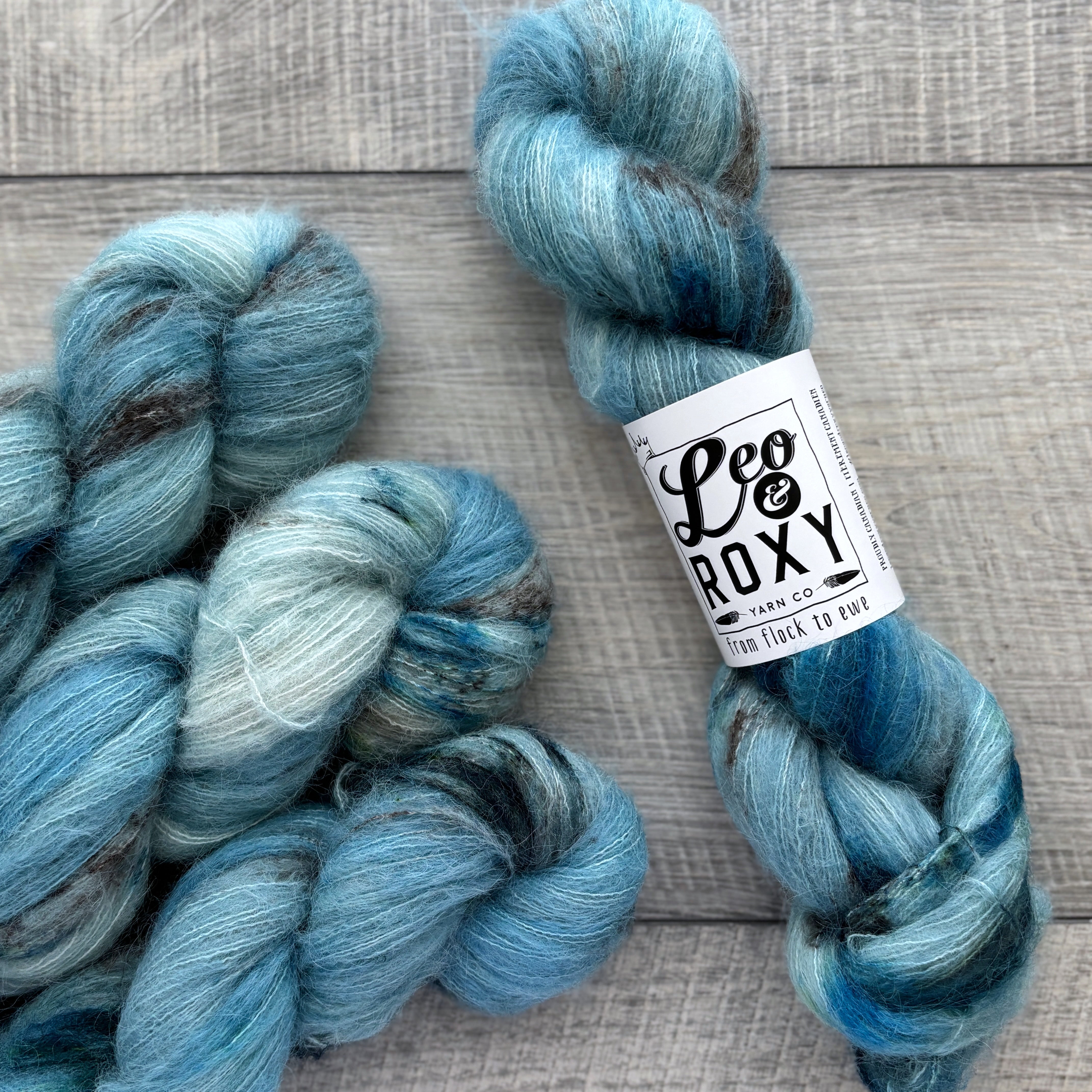 Blue Spectacle - Suri Silk – Leo and Roxy Yarn Co