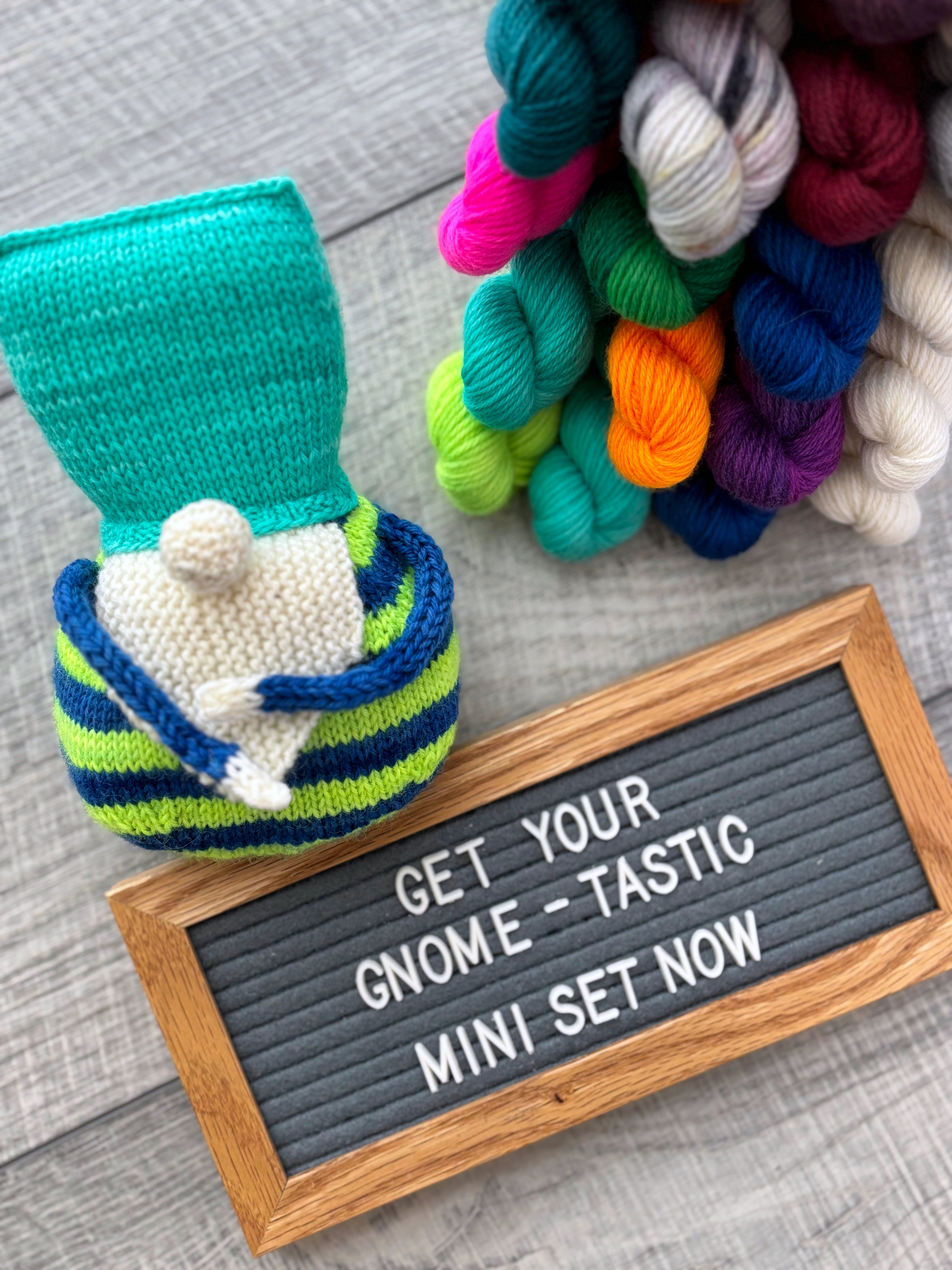 Gnome-tastic Mini Sets - Natural Sock – Leo and Roxy Yarn Co