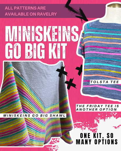 Miniskeins Go Big/Tolsta Tee Set
