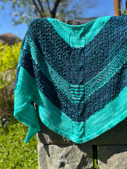 One for April Shawl - Leo & Roxy Yarn Co. Pattern